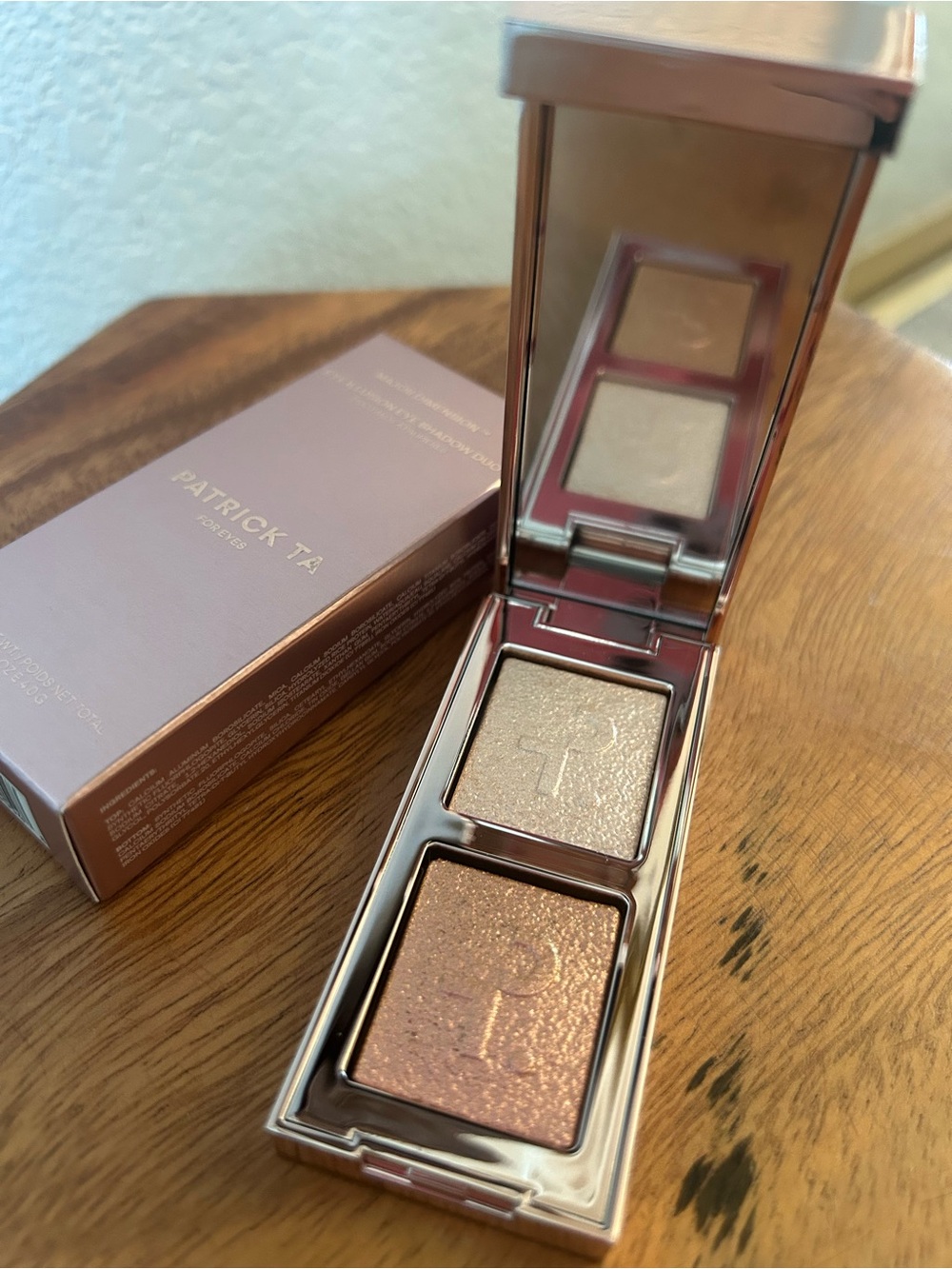FIRMED PRICE★NIB★Patrick Ta Major Dimension Eye Illusion Eyeshadow Duo in Talk